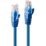 LINDY 0,3 m CAT6 U/UTP Snagless Gigabit Netwerkkabel, Blauw