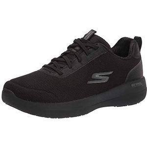 Skechers Dames Go Walk Stabiliteit Prachtige Glow Sneaker, Zwart Textiel Trim, 39 EU