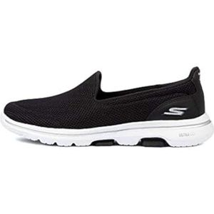 Skechers Slip-on sneakers voor dames, zwart, wit, 39 EU Breed