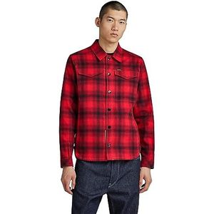 G-STAR RAW Check Overshirt, Veelkleurig (Dk Flame Blur Check D23662-c904-g090), XL