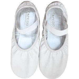 Capezio Luna balletschoenen voor dames, plat, wit, 38 EU, Wit, 43 EU