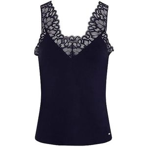 Morgan Tanktop, brede bandjes met kant, DNANA, marineblauw, TS, Marinier, S