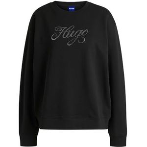 HUGO BLUE - Oversized Sweatshirt - Grijs - Katoen