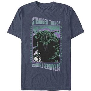 Netflix Stranger Things - Monster Things Men's Crew neck T-Shirt Vintage heather navy 2XL