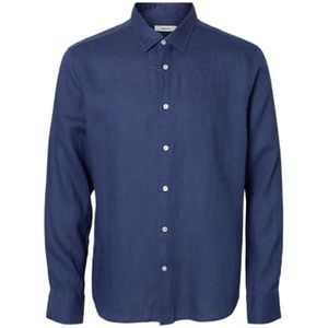Selected - Regkylian Linen Classic - Overhemd - Lange Mouwen - 100% Linnen
