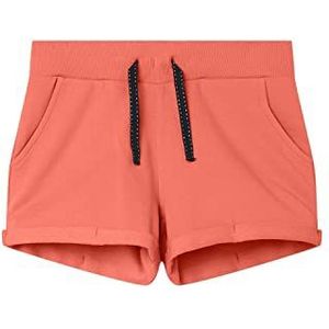NAME IT Nkfvolta SWE Unb F Noos Shorts voor meisjes, koraalrood, 146 cm