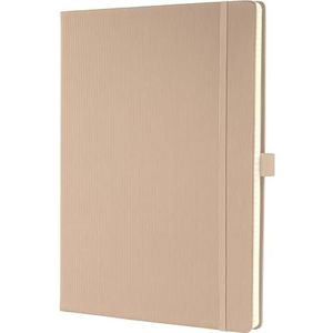 SIGEL CO641 Premium notitieboek gelinieerd, A4, hardcover, beige - Conceptum