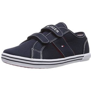 Tommy Hilfiger Slater 3D Lage sneakers voor jongens, Blauw Middernacht 403, 35.5 EU