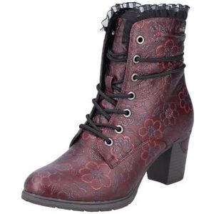 Rieker Dames 96030 veterlaarzen, rood, 36 EU, rood, 36 EU