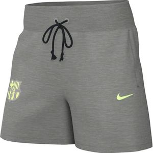 Nike Fc Barcelona Shorts FCB W NSW Phnx FLC Hr Short, Dark Grey Heather/Barely Volt, FN8495-063, S