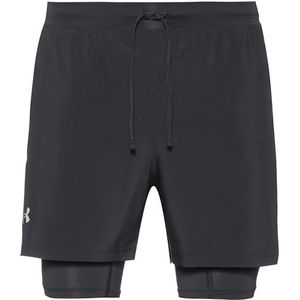 Under Armour UA Fly by 3'' Shorts, zwart/wit/reflecterend, 3XL, Zwart/Zwart/Reflecterend, S