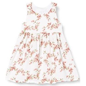 Pinokio babymeisje zomer muslinum jurk, Écru Flowers Summer Mood, 104 cm