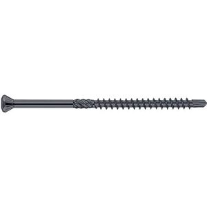 Hobotec Dielschroeven Eurotec 3,2 x 35 Torx 10 - houtschroeven zelftappend met sierkop, roestvrij staal zwart gehard - 500 stuks