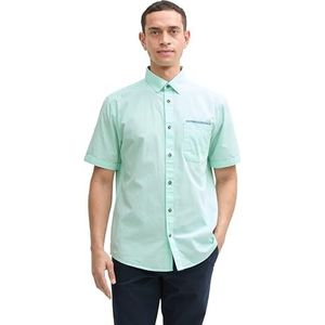 Overhemd - Effen - Katoen - Regular Fit - Kwartmouw - Kentkraag