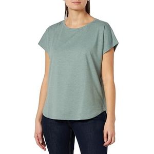 Dagi Everfresh Crew Neck Basic T-shirt met lage mouwen voor dames, groen, L