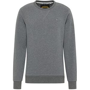 bridgeport Heren sweatshirt van biologisch katoen 36623372-BR02, grijs melange, M, grijs melange, M