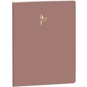 Exacompta - 2105078E - Notebook Elise gelinieerd - 15 x 21 cm - Kleur: roze