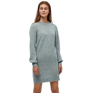 Minus Dames Mille Knit Casual Jurk, Misty Blue Melange, L