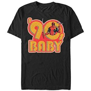 Marvel Deadpool - 90's Baby Unisex Crew neck T-Shirt Black 2XL