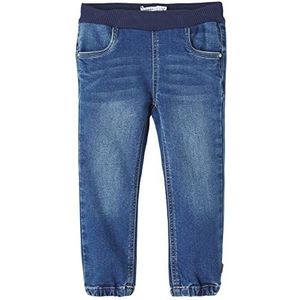 Bestseller A/s NMFBELLA Baggy R Fleece Jeans 6236-AN P, donkerblauw (dark blue denim), 98 cm