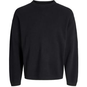 JACK & JONES Jcosignal Knit Crew Neck, zwart, XS