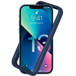 RHINOSHIELD Bumper Case Compatible with [iPhone 13 mini] | CrashGuard NX - Shock Absorbent Slim Design Protective Cover 3.5M / 11ft Drop Protection - Navy Blue