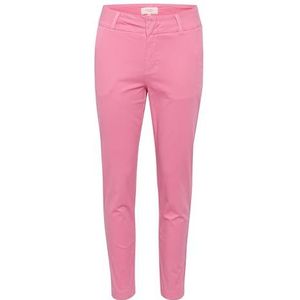 Part Two Damesbroek, slim fit, cropped, lengte, hoge taille, normale tailleband, Morning Glory, 32