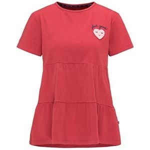 KIANNA Dames T-Shirt 12002734-KI01, rood, XL, rood, XL