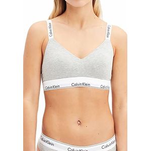 Calvin Klein Dames Lght Lined Bralette, grey heather, XS