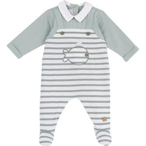 Chicco Katoenen romper met voet voor jongens 0-24, lichtgroen 02, 0 maanden, Lichtgroen 02, 0 Maanden