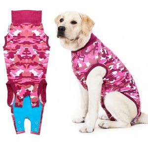 Suitical Recovey Suit Hond, Medium, Roze camouflage