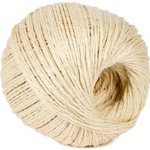 La Cordeline Natuurlijk sisal koord, 2 mm ± 750 m, 2,5 kg, tuintouw, knutselen, verpakking, doe-het-zelf