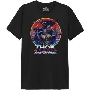 Marvel METLATMTS004 T-shirt, zwart, L heren, zwart., L