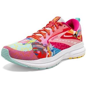 Brooks Heren Trace 3 sneakers, 44 EU, roze, blauw, geel, 44 EU