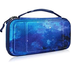 Fintie Carry Case voor Nintendo Switch / Switch Oled - [Schokbestendig] Harde Hoes Beschermhoes Draagbare tas met 10 kaartsleuven binnenzak voor Switch Console Joy-Con accessoires, Starry Sky