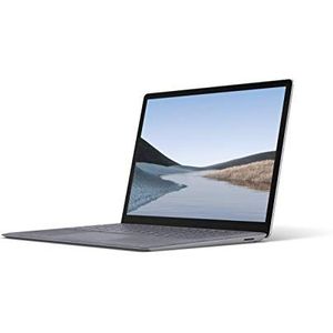 Microsoft Surface Laptop 3, 13,5 Inch Laptop (Intel Core I5, 8 GB RAM, 128 GB SSD, Win 10 Home), Platina, Duits toetsenbord