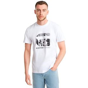 G-STAR RAW Tokyo R T T-shirt voor heren, wit (White D25708-c336-110), XS