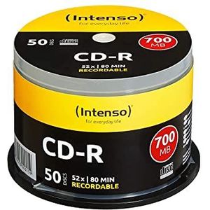 Intenso CD-R onbewerkte (52x speed, 80 min, 700MB, 50er spindel)