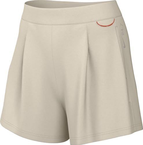 Nike, Dames, Korte broeken, Beige, Maat: M Katoen,
