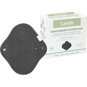 Larelle Wasbare inlegkruisje van biologisch katoen, stoffen bandage met vleugels, zwart, herbruikbaar, duurzaam, milieuvriendelijk, zacht, verstelbaar, ademend, comfortabel