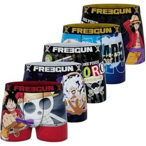 FREEGUN One Piece Boxershorts voor heren, Luffy, Roronoa Zoro (5 stuks), 06., M