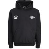 JACK & JONES Sweatshirt  zwart / wit