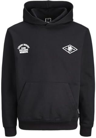 JACK & JONES Sweatshirt  zwart / wit