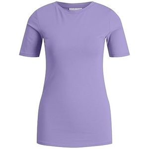 JACK & JONES Dames Jjxx Jxevelin Ss Stretch Pima Tee Noos T-shirt, Violet Tulip., L