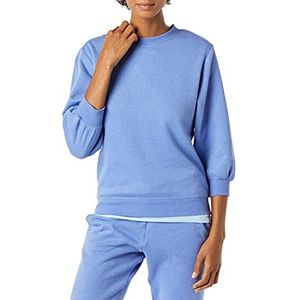 Amazon Essentials Dames French Terry Fleece Sleeve Detail Crewneck Sweatshirt, Blauw, XS