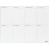 Desq Weekplanner | magnetisch | ultradun aluminium frame | 45 x 60 cm