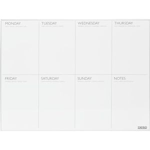 Desq Weekplanner | magnetisch | ultradun aluminium frame | 45 x 60 cm