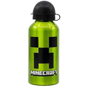 Minecraft aluminium drinkbeker / drinkfles - 400 ml - groen