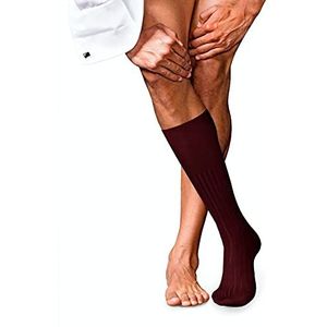 FALKE Heren Kniekousen No. 13 M Kh katoen lang eenkleurig 1 paar, Rood Barolo 8596, 43-44