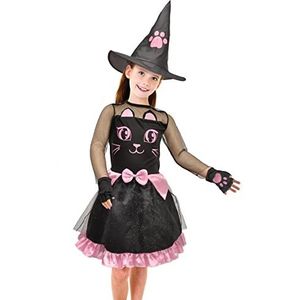 Kitty Witch costume disguise fancy dress girl (Size 7-9 years)
